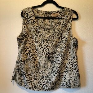 Notations Size XL Sleeveless Blouse